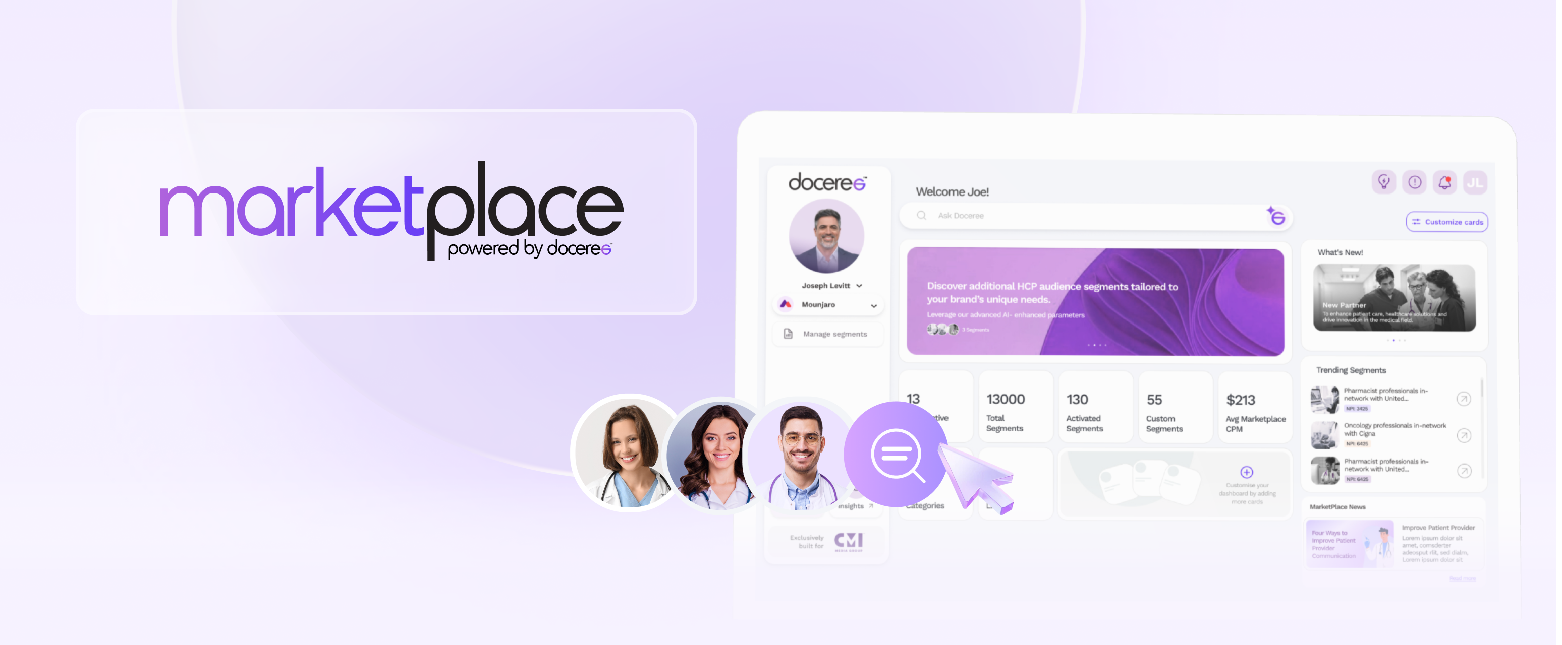Doceree Marketplace dashboard